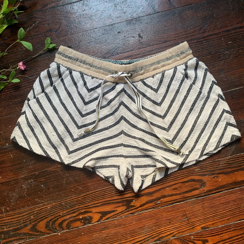 Anthropologie | Terry Cloth Chevron Shorts | S